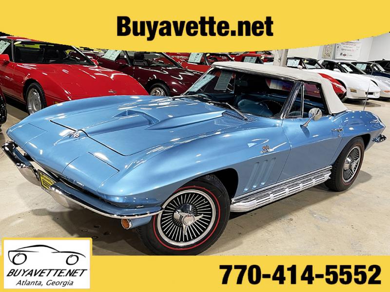 1966 Nassau Blue Chevy Corvette Convertible