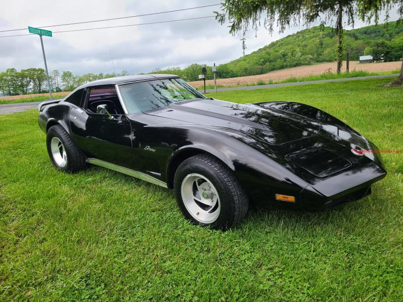 1974 Black Black Corvette 4spd For Sale