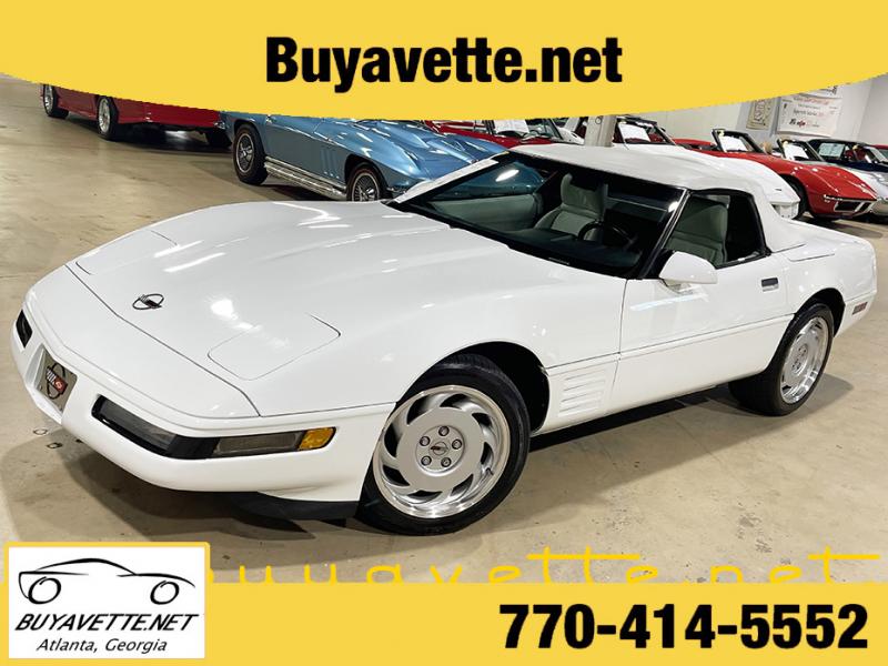 White 1992 Corvette Convertible id:91258