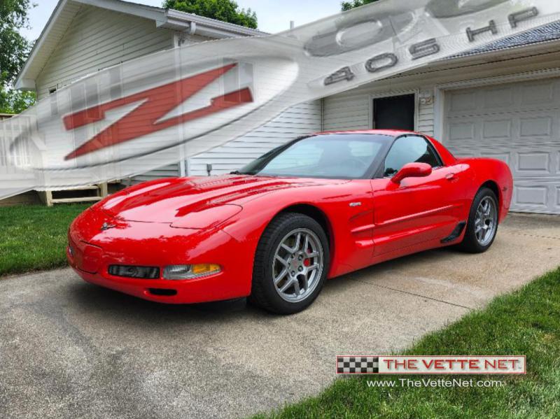 2002 Torch Red Chevy Corvette Coupe
