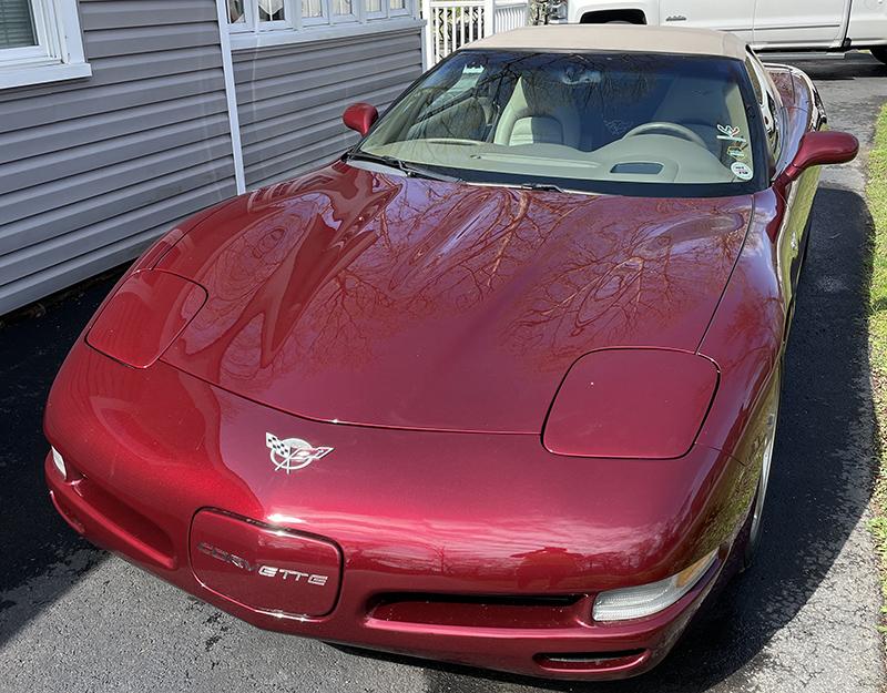 2003 50th Anniversary Red Chevy Corvette Convertible