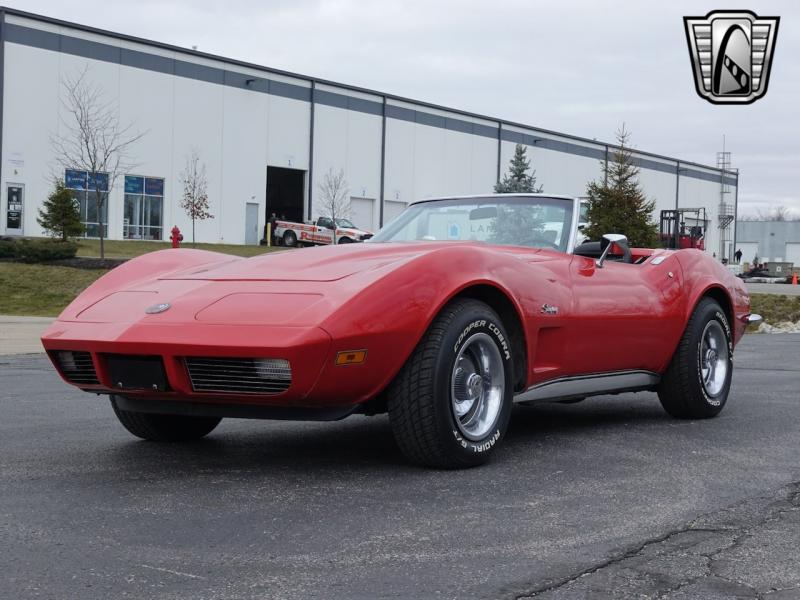 1973 Red Chevy Corvette Convertible