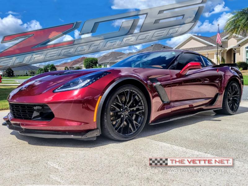 2019 Long Beach Red Chevy Corvette Coupe