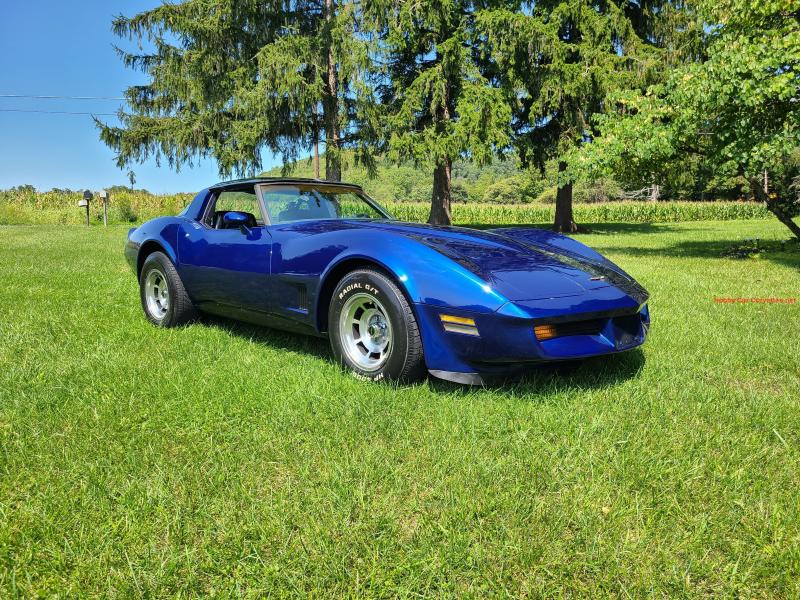 1981 Blue Chevy Corvette T-Top