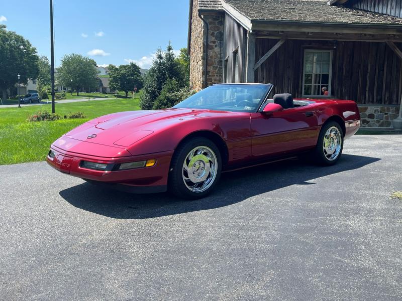 1992 Dark Red Chevy Corvette Convertible