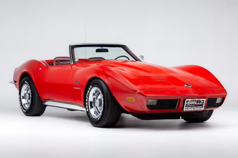 1973 Bright Red Chevy Corvette Convertible