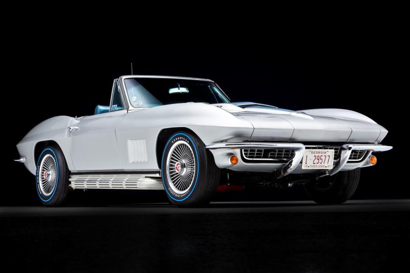 1967 Silver Pearl Chevy Corvette Convertible