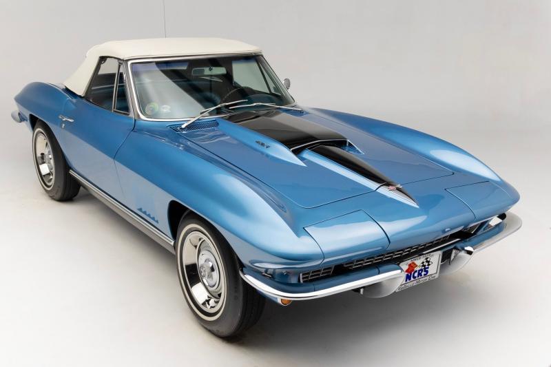 1967 Marina Blue Chevy Corvette Convertible