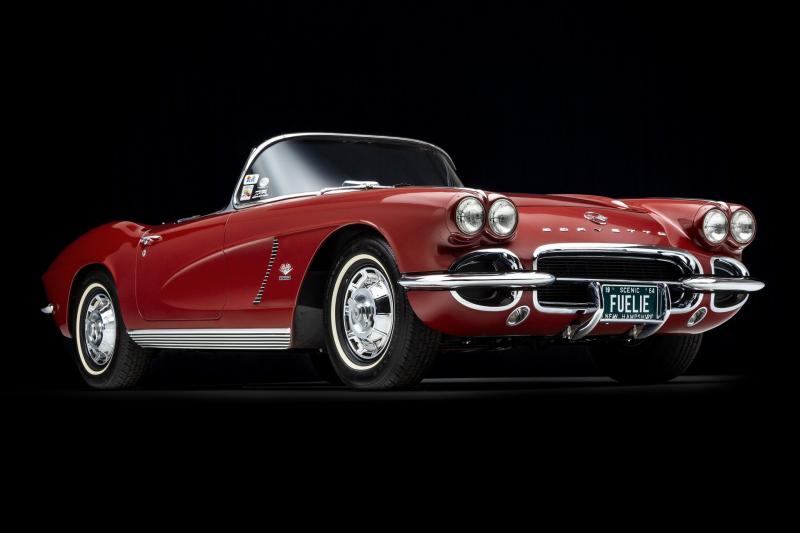 1962 Maroon Chevy Corvette Convertible