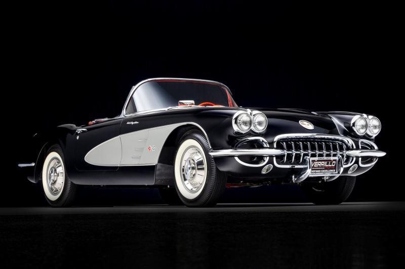 1958 Black w/ Silver Chevy Corvette Convertible