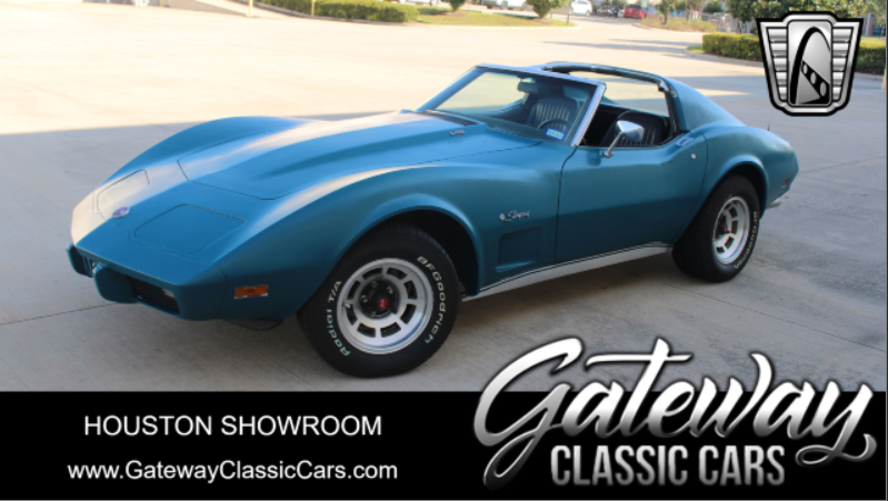 1976 Blue Chevy Corvette T-Top