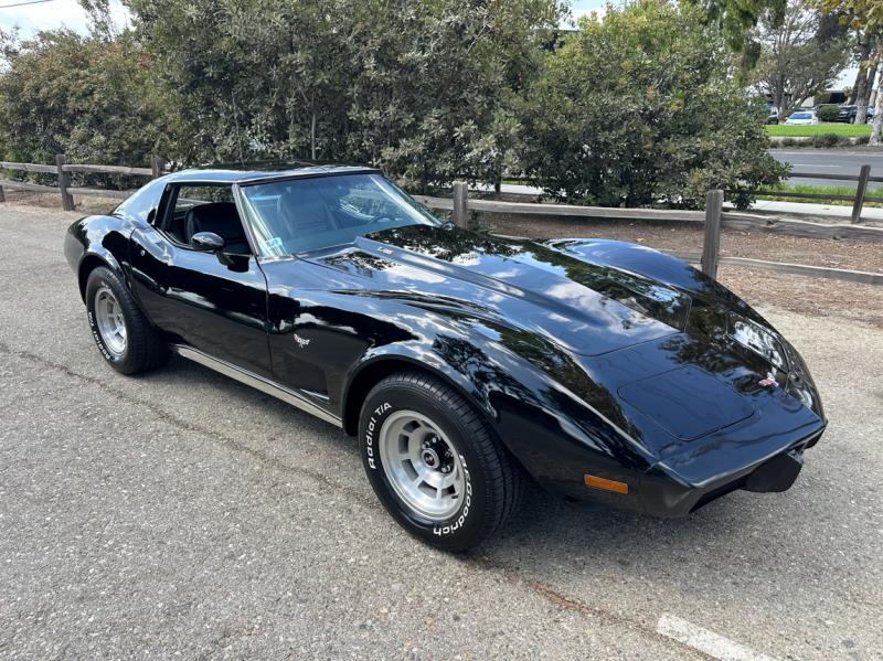 1977 Black Chevy Corvette Coupe