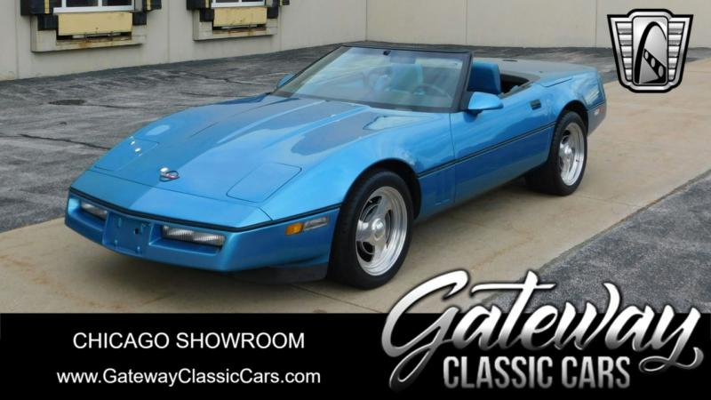 1988 Nassau Blue Metallic Chevy Corvette Convertible