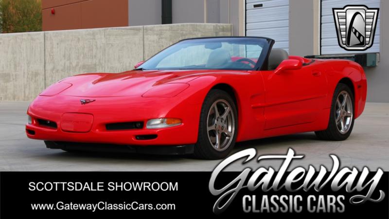 2002 Red Chevy Corvette Convertible