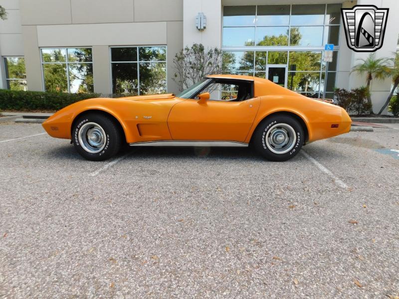 1977 Orange Chevy Corvette T-Top