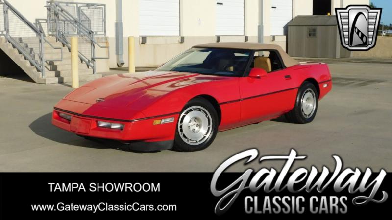 1986 Red Chevy Corvette Convertible