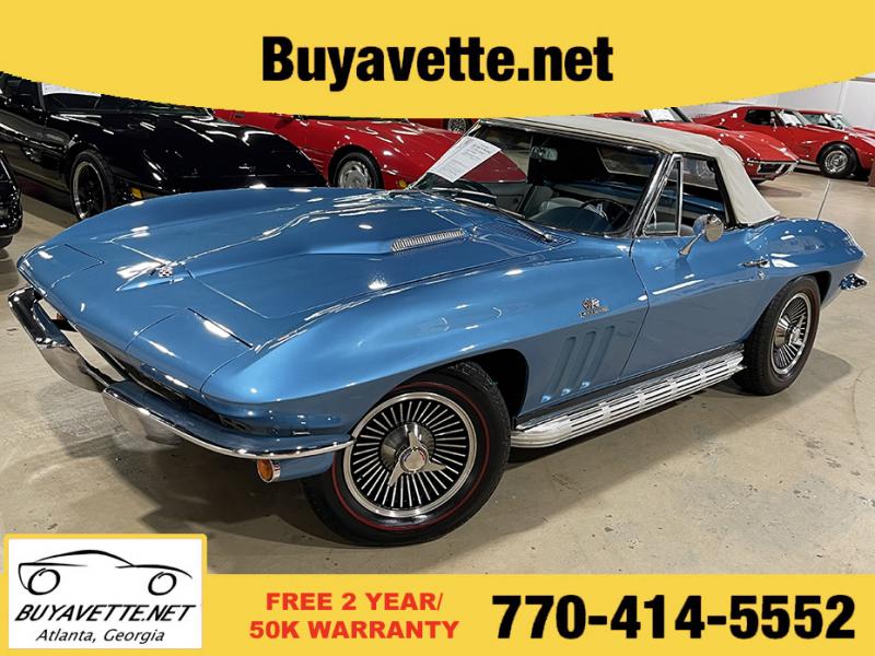 1966 Nassau Blue Chevy Corvette Convertible