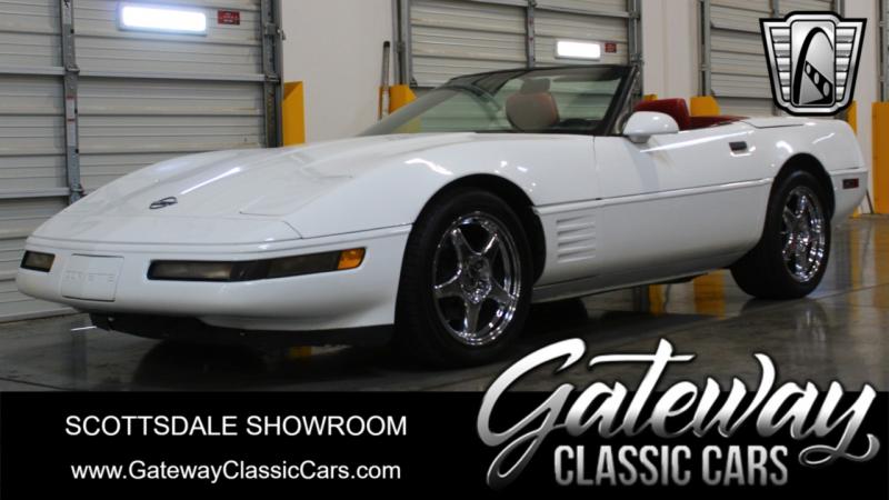 1992 White Chevy Corvette Convertible