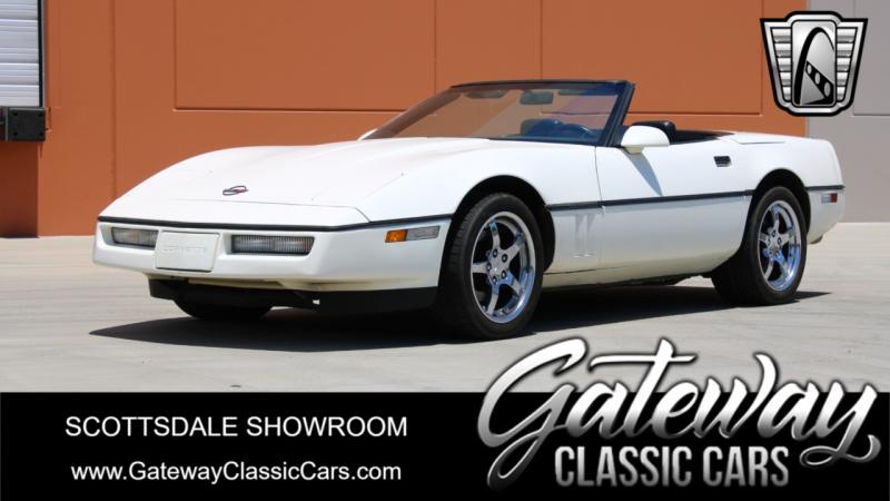 1988 White Chevy Corvette Convertible