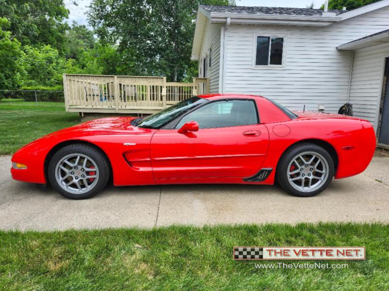 2002 Torch Red Chevy Corvette HardTop