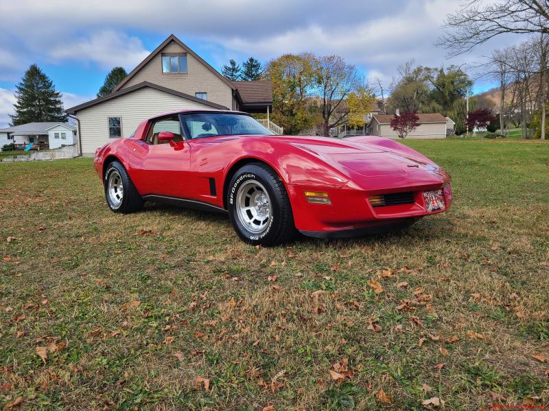 1981 Red Chevy Corvette T-Top