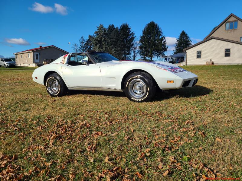 1977 White Corvette 4spd For Sale