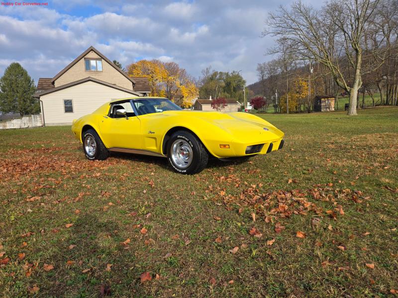 1975 Yellow Hot Rod 4spd Corvette 