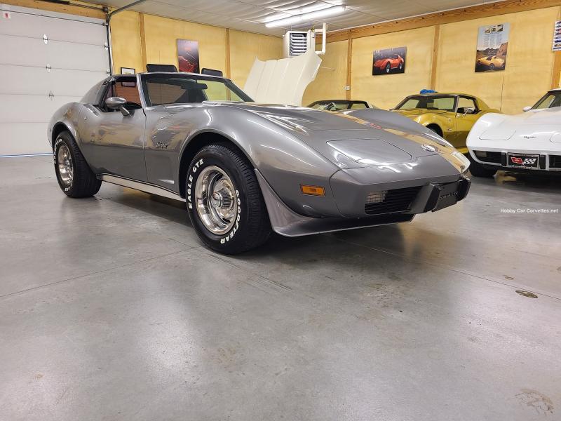 1976 Silver Chevy Corvette T-Top