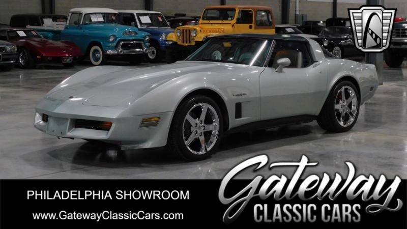 1982 Silver Chevy Corvette T-Top