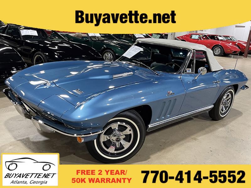 1966 Nassau Blue Chevy Corvette Convertible