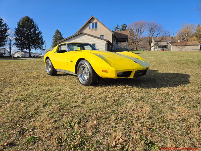 1976 Yellow Corvette Restored For Sale