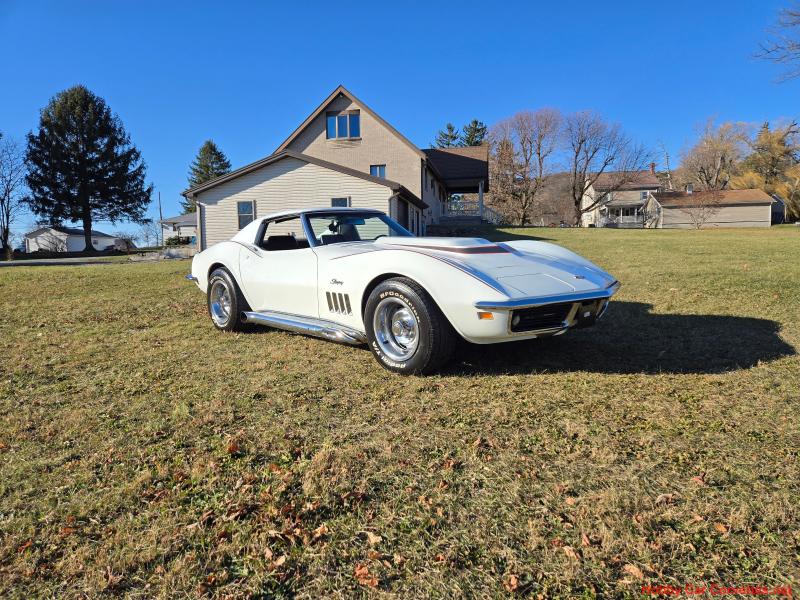 1969 White Chevy Corvette T-Top