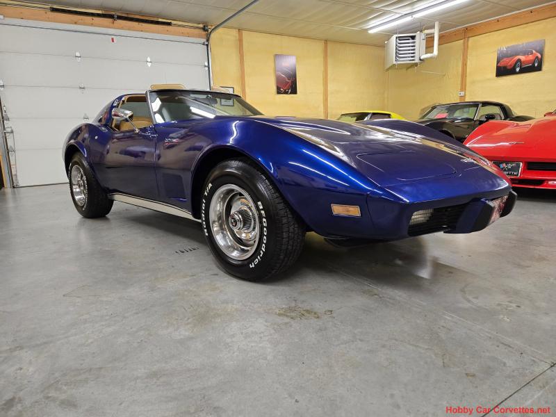 1977 Dark Blue Corvette For Sale