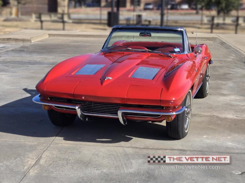 1963 Red Chevy Corvette Convertible