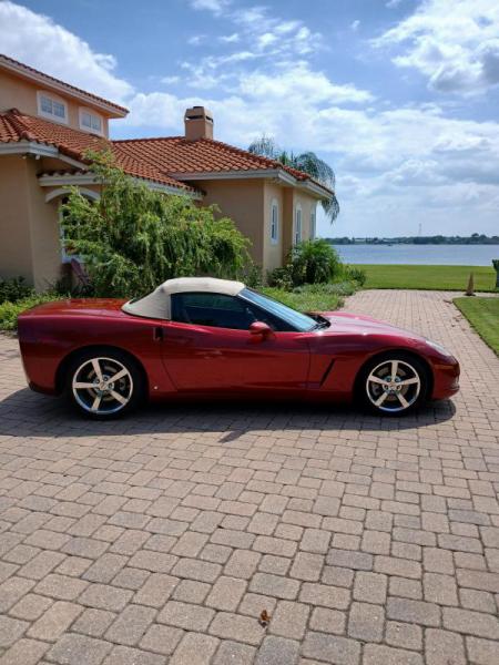 2008 Crystal Red Chevy Corvette Convertible