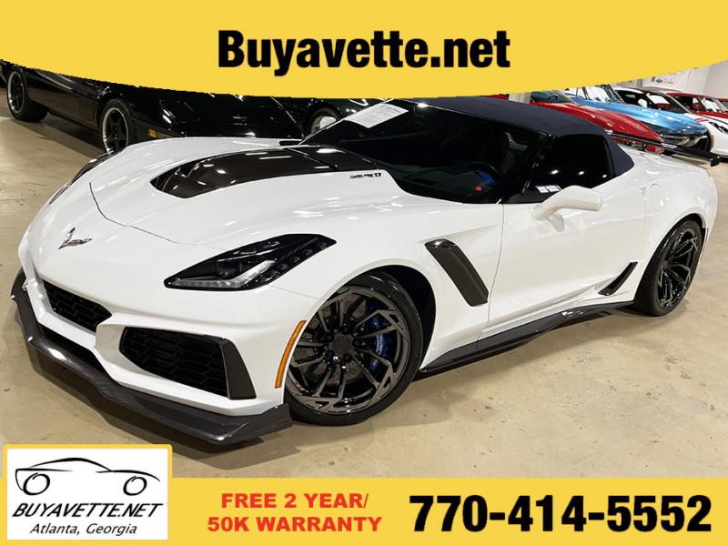 2019 Arctic White Chevy Corvette Convertible