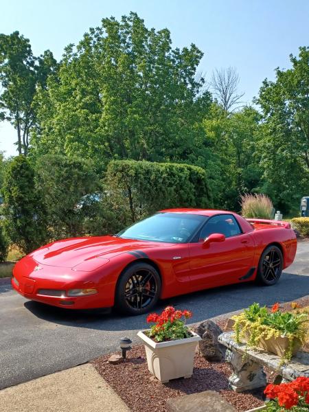 2003 Torch Red Chevy Corvette Coupe