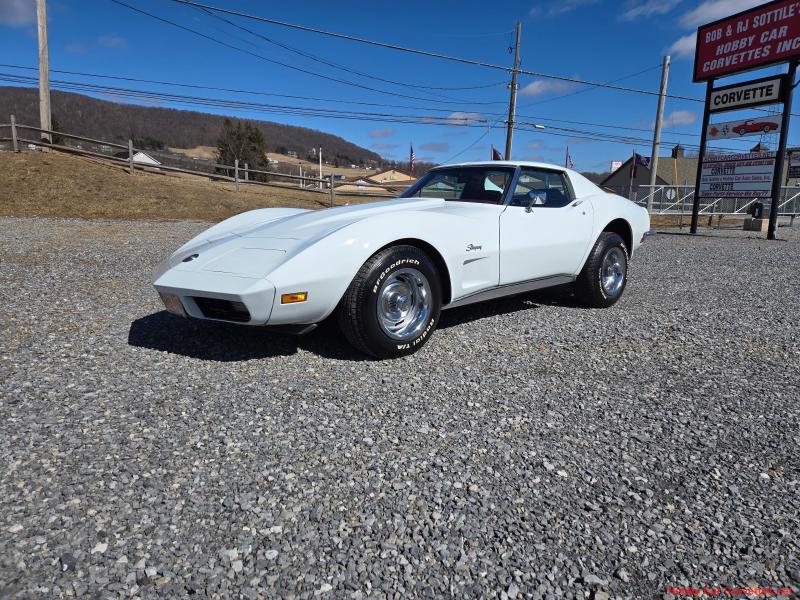 1973 White Chevy Corvette T-Top