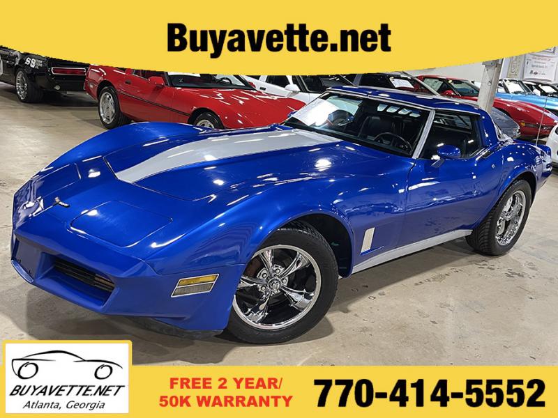 1981 Blue Chevy Corvette Coupe