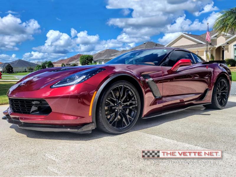 2019 Long Beach Red Chevy Corvette Coupe