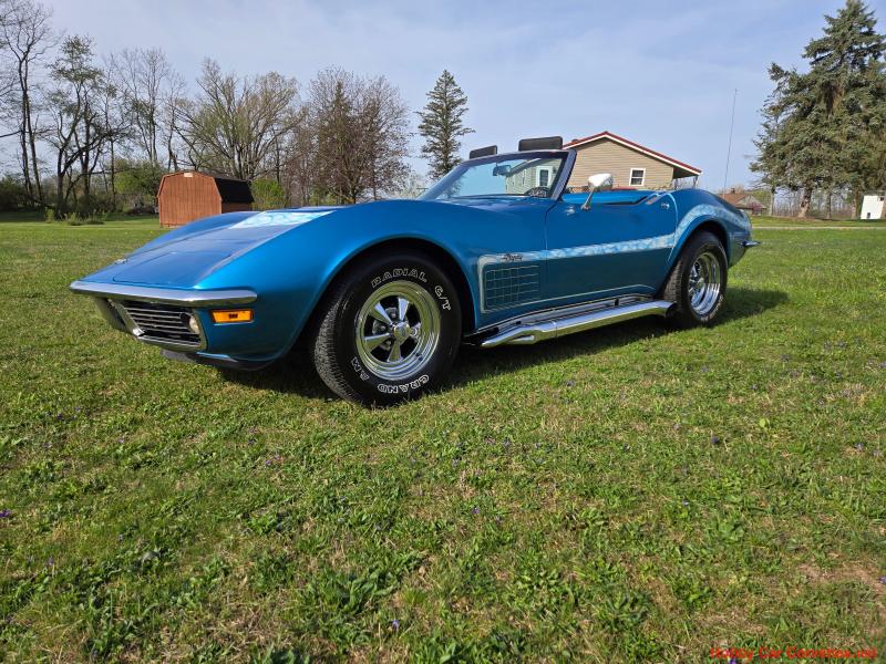 1968 Blue Chevy Corvette Convertible