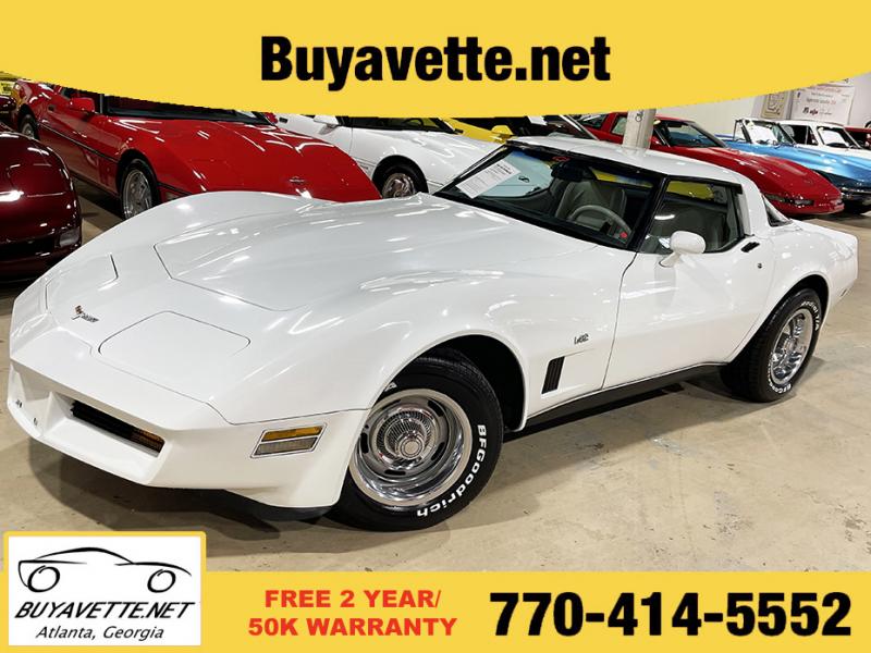 1980 White Chevy Corvette Coupe