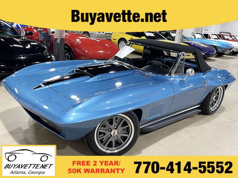 1967 Marina Blue Chevy Corvette Convertible