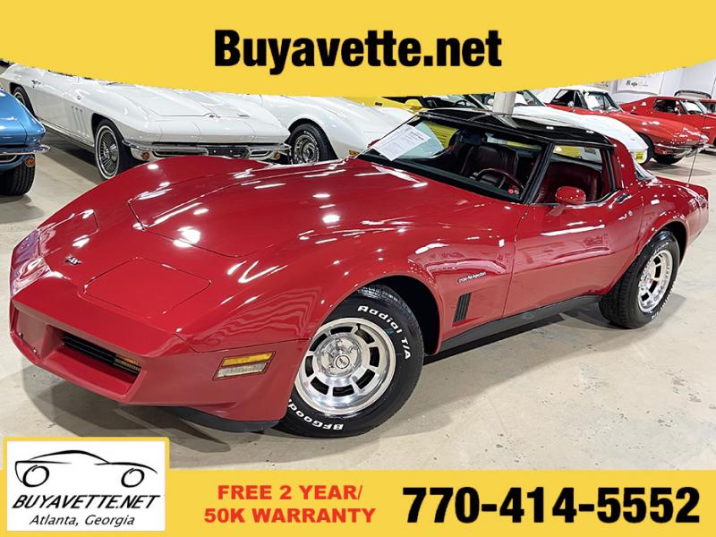1982 Red Chevy Corvette Coupe