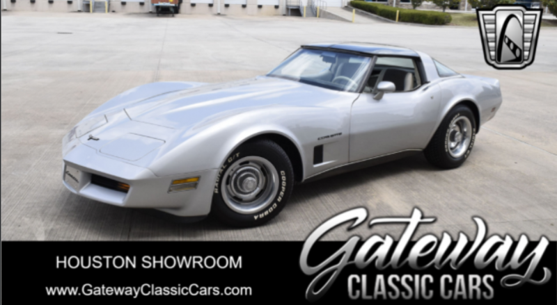 1980 Silver Chevy Corvette T-Top