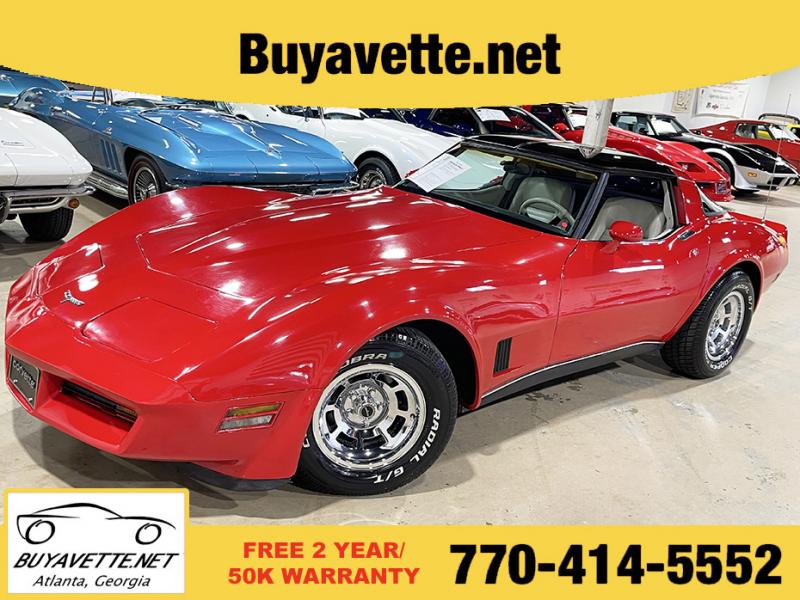 1980 Red Chevy Corvette Coupe