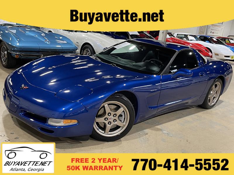 2002 Electron Blue Chevy Corvette Coupe