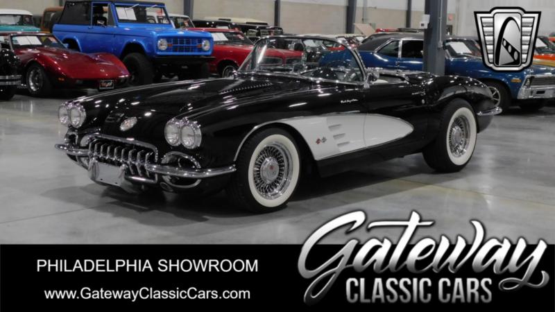 1958 BLACK Chevy Corvette Convertible