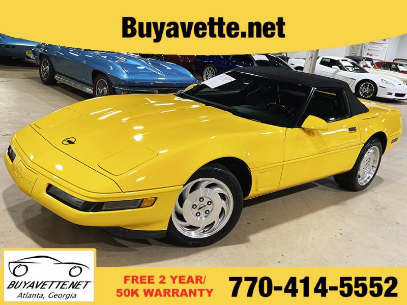 1995 Competition Yellow Chevy Corvette Convertible