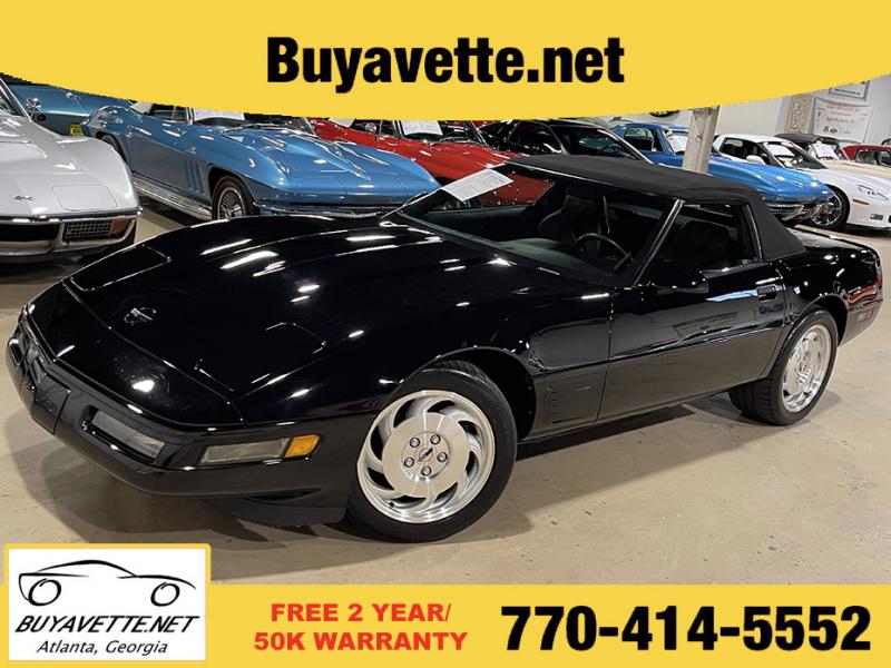 1996 Black Chevy Corvette Convertible